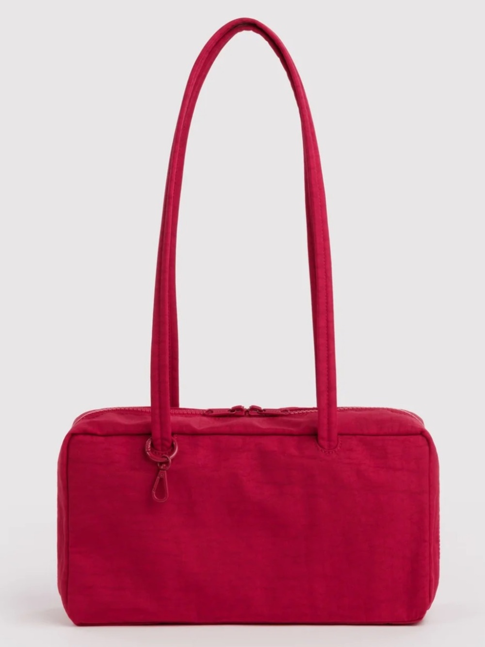 BAGGU Nylon Bowler Bag In Cherry